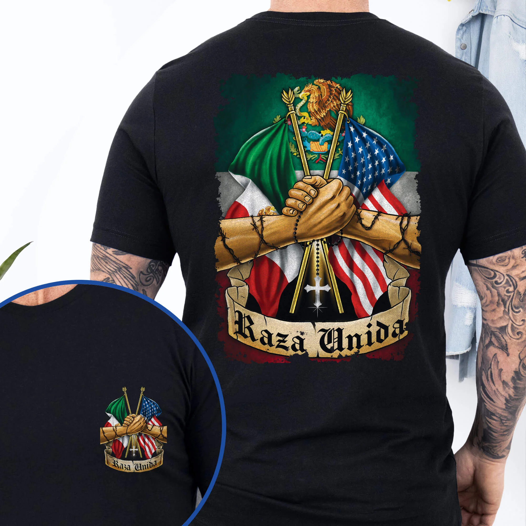 America Mexico, Raza Unida Mexican American T-Shirt