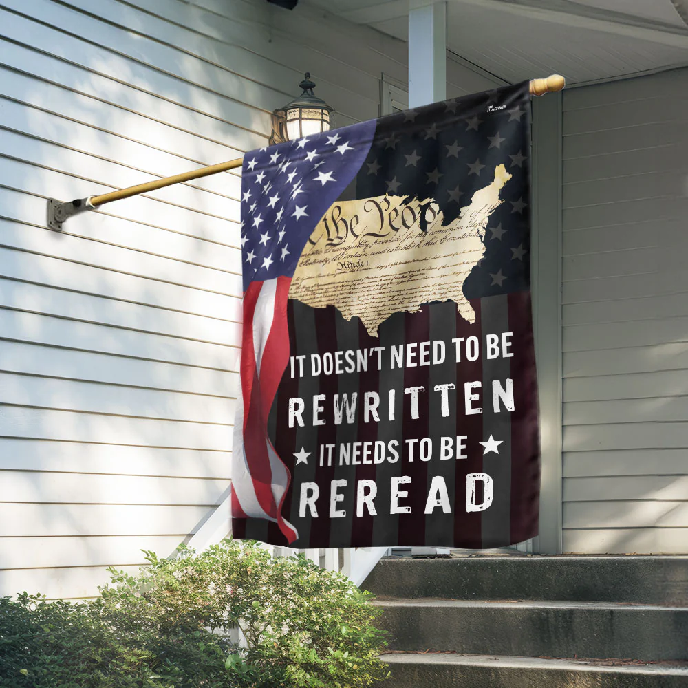 Bimipi American Flag - Patriotic 4th of july, It Needs To Be Reread, We The People American Flag