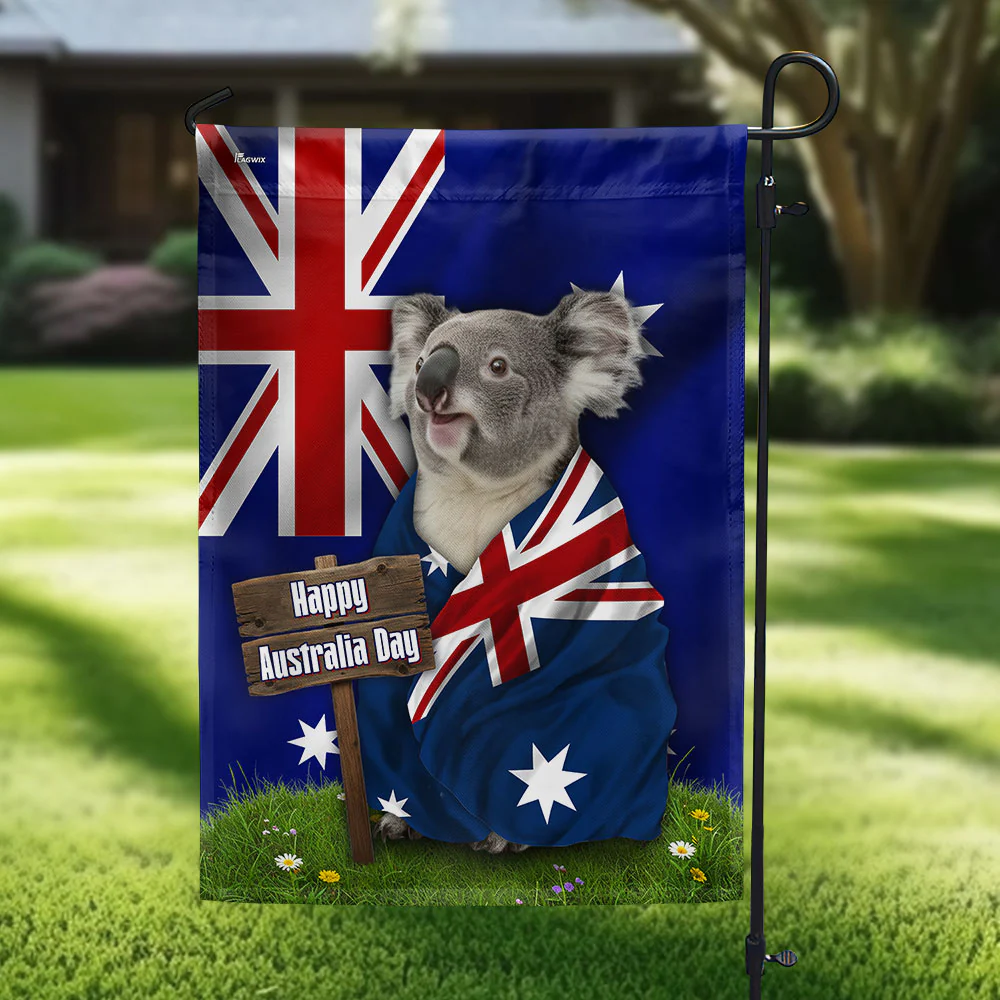 Happy Australia Day Flag, Koala Australia January 26th Decoration