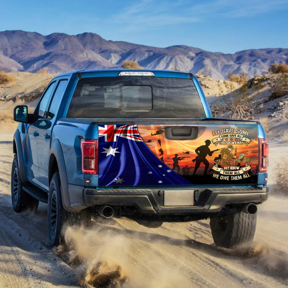 Veteran Australia All Gave Some Some Gave All Truck Tailgate Decal Sticker Wrap