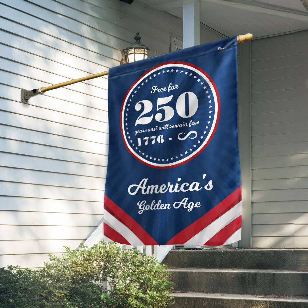 Bimipi American Flag - Bimipi America 250th Anniversary Golden Age Canvas Flag