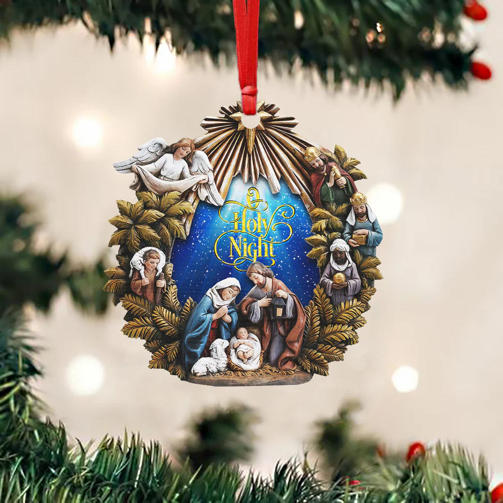 Christian Christmas Ornaments - Family Religious Gifts - Christian Decorations For Home, Religious Decor - Christian Friend Christmas Ornaments Gifts