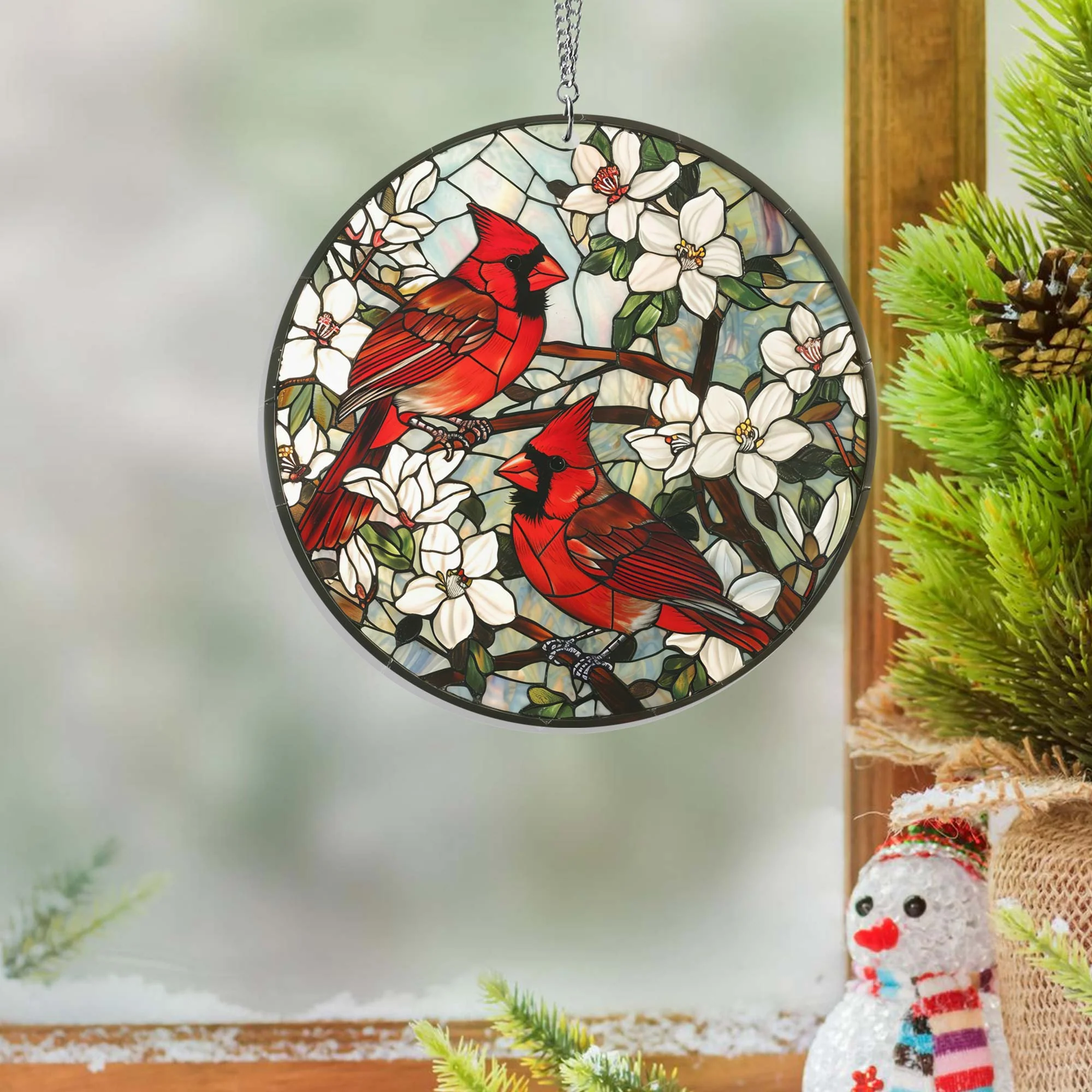 Cardinals Suncatcher Acrylic Hanging TPT2096ASn