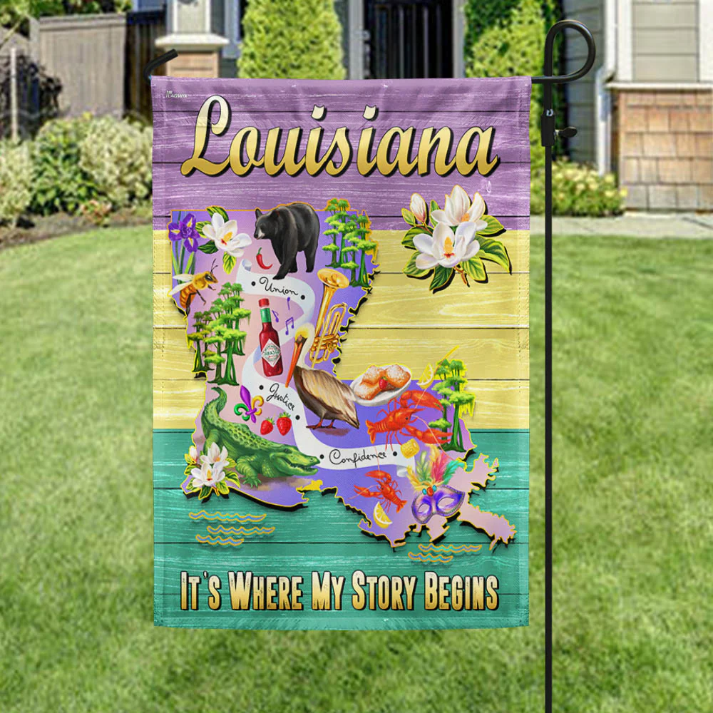 Louisiana It’s Where My Story Begins Flag