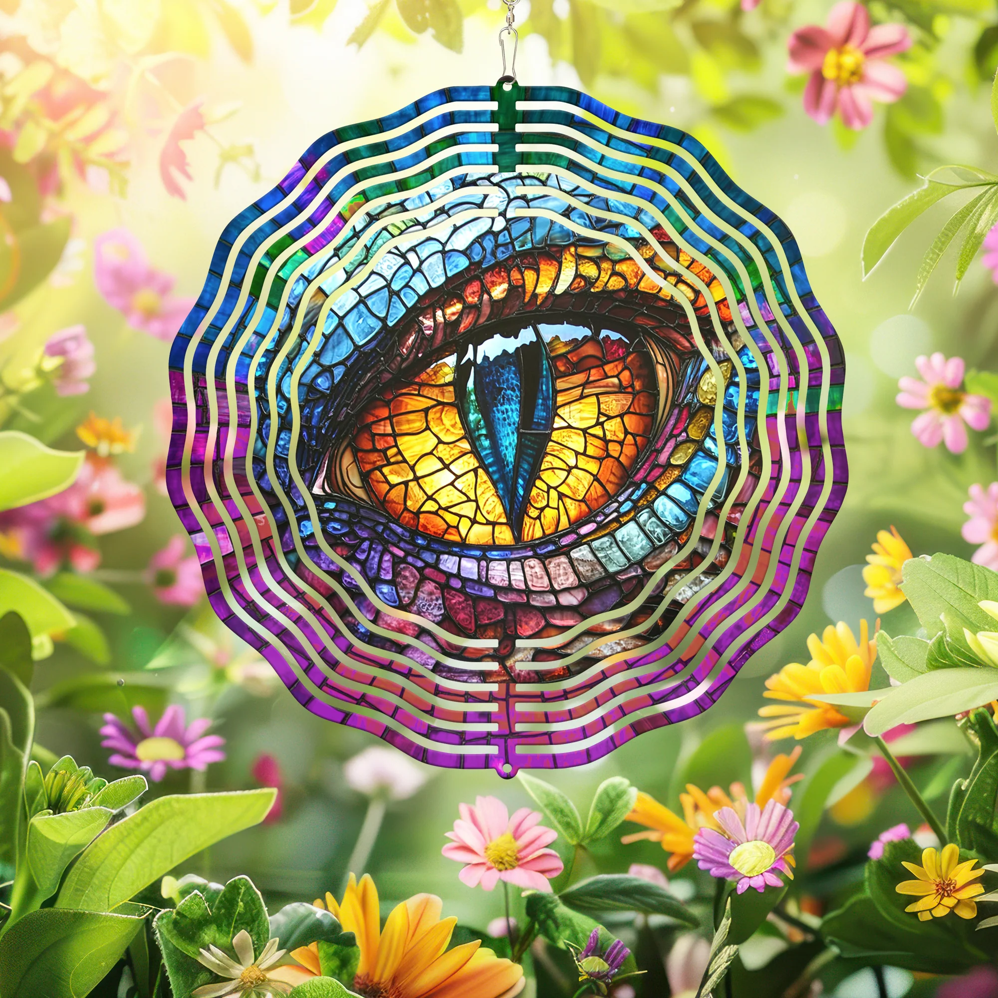 Fantasy Dragon Eye Wind Spinner