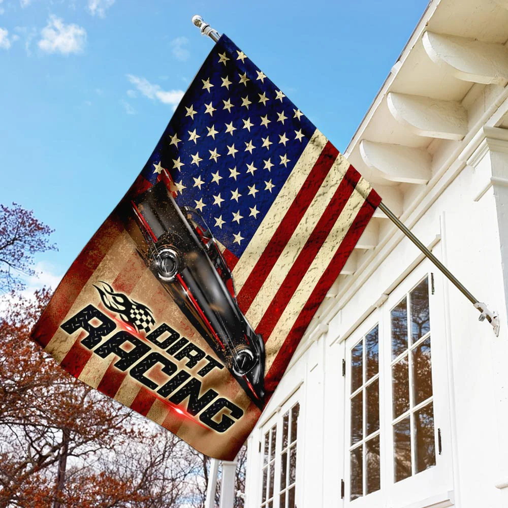 Dirt Late Model American Flag