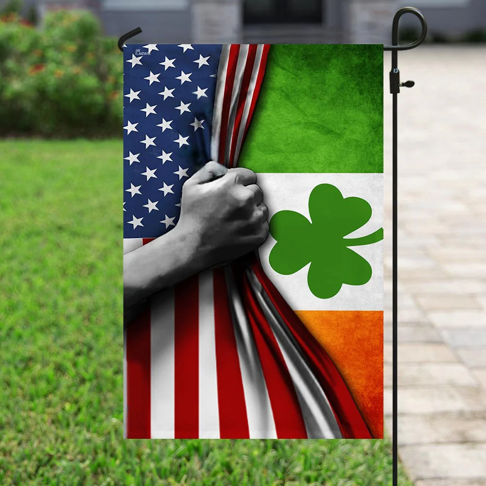 Irish Shamrock Flag