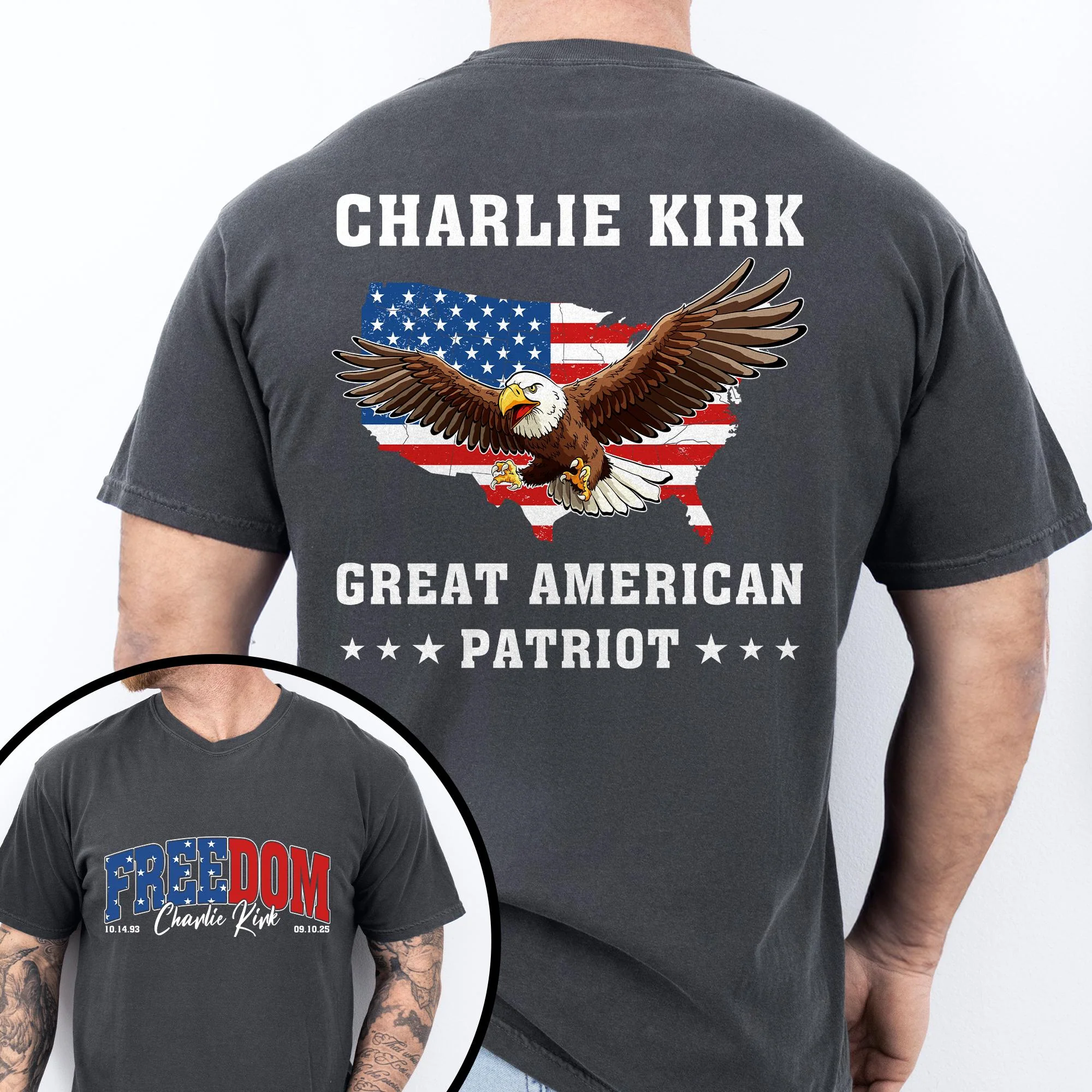 Freedom Charlie Kirk T-shirt - Great American Patriot Tribute Tee