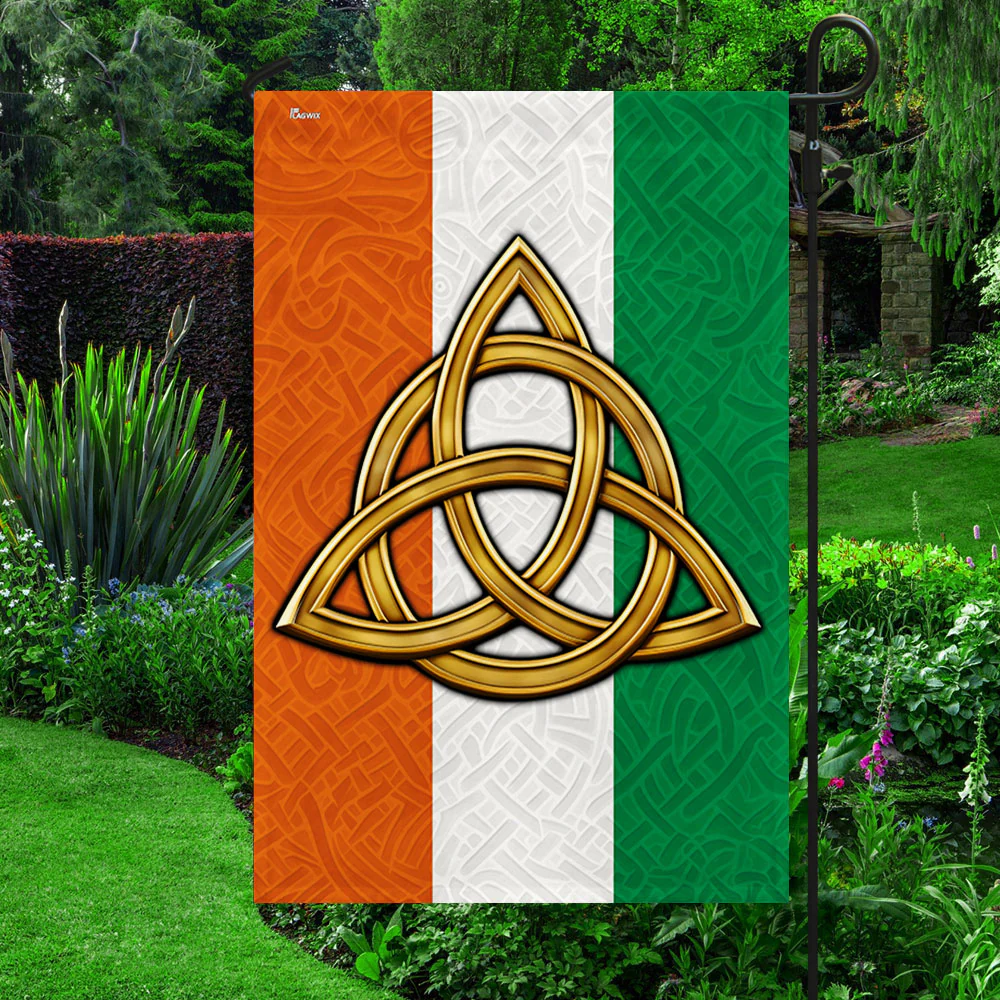 Bimipi  Irish Celtic Trinity Knot St. Patrick's Day Irish Flag