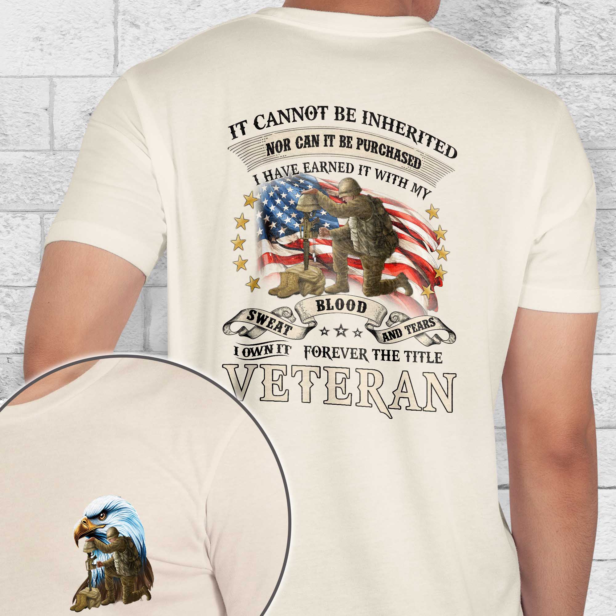 Veteran Blood Sweat and Tears Forever The Title Veteran Patriotic Veterans Day T-Shirt